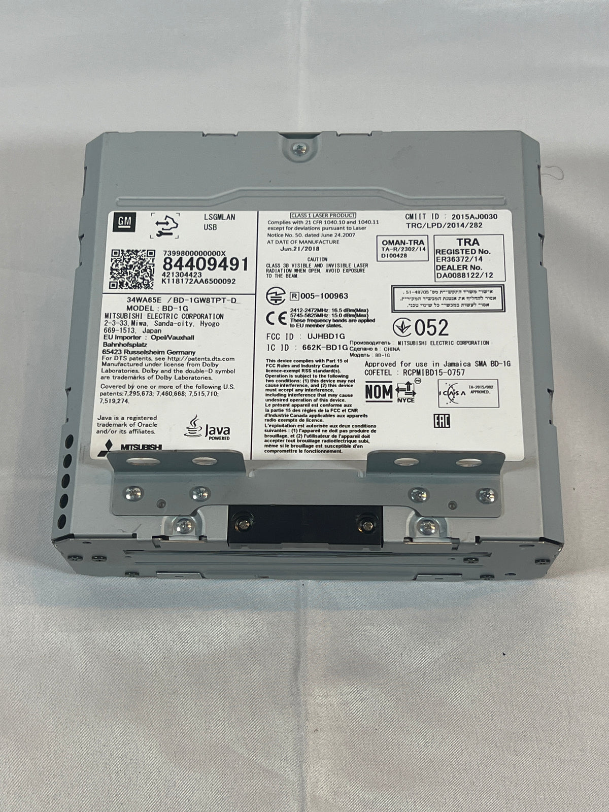 2019 Chevy Tahoe Premier CD Player 84409491 OEM
