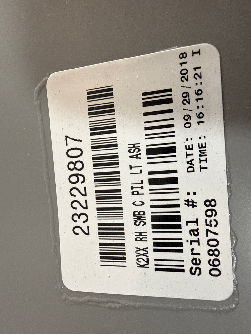 2019 Chevy Tahoe Premier Panel Assembly, Body Lock Pillar Upper Trim *Gray R 23229807, 23448338