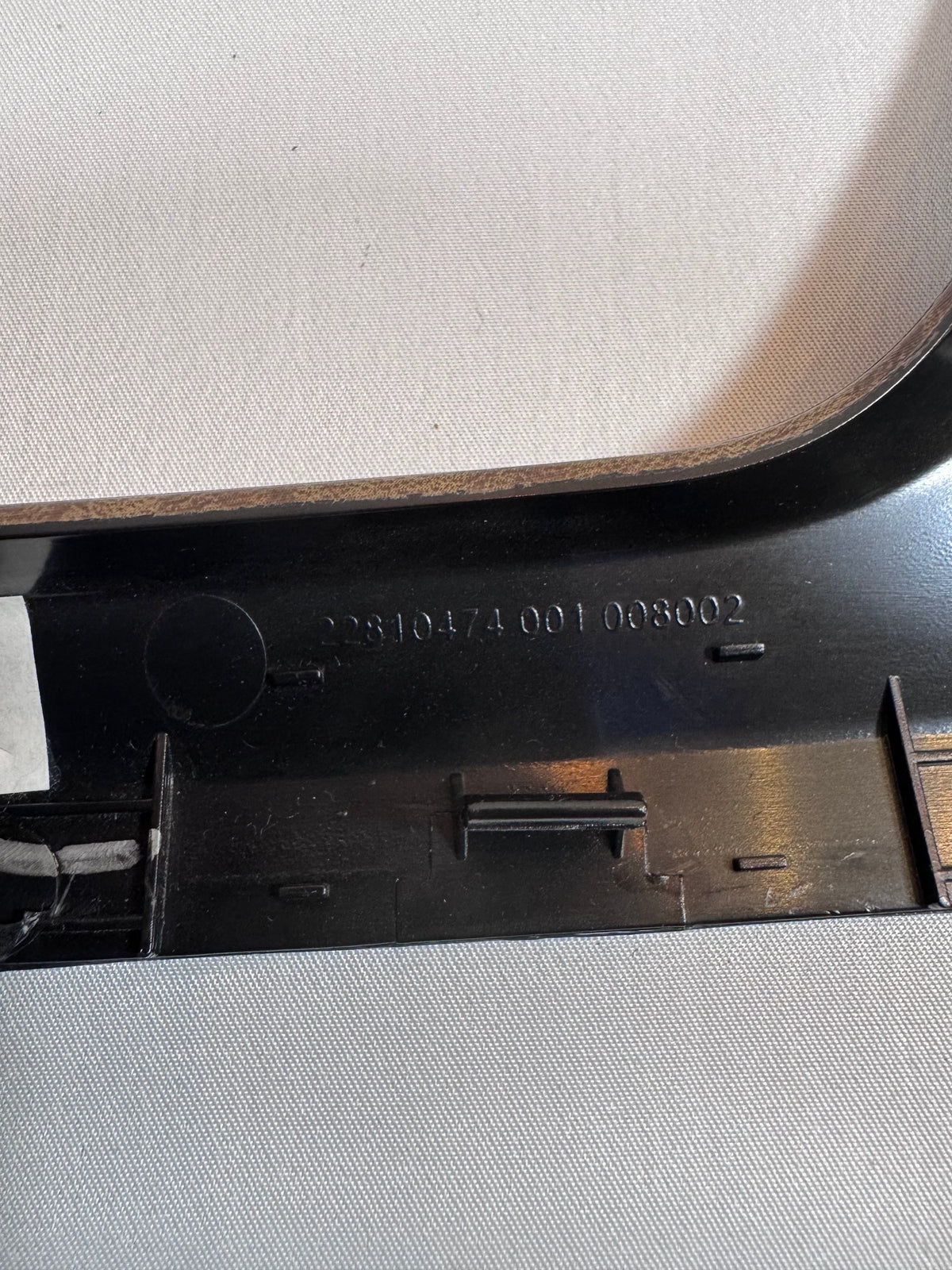 OEM# 22810474 2019 Chevy Tahoe Premier center console accent trim Burlwood