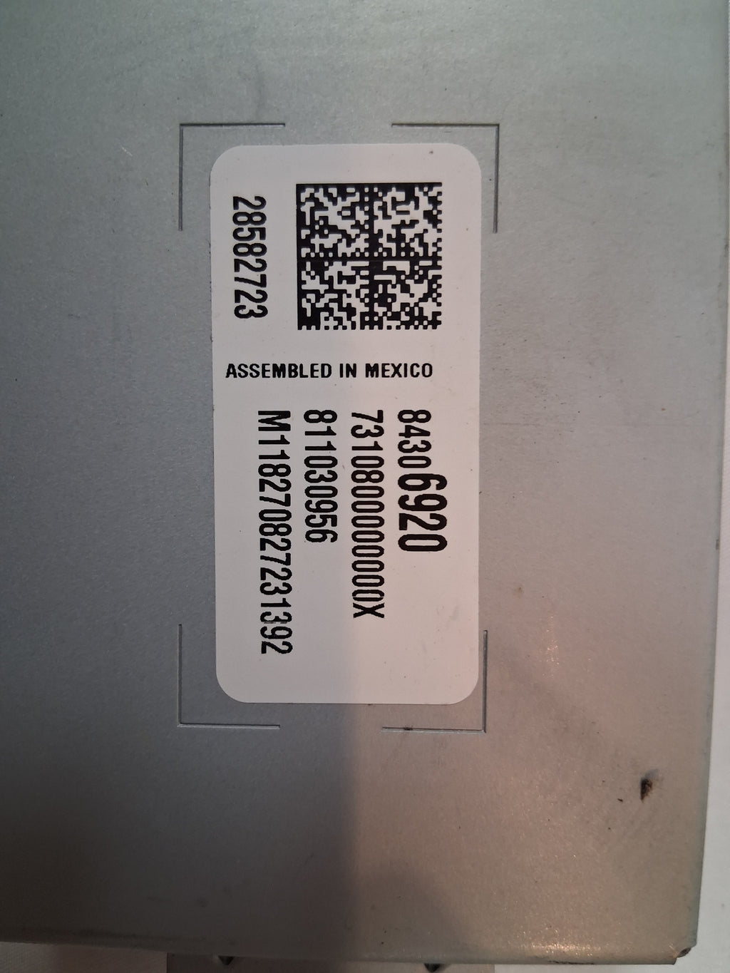 2019 Chevy Tahoe Premier Human Machine Interface Control Module Bypass Module HMI Computer Module 84306920