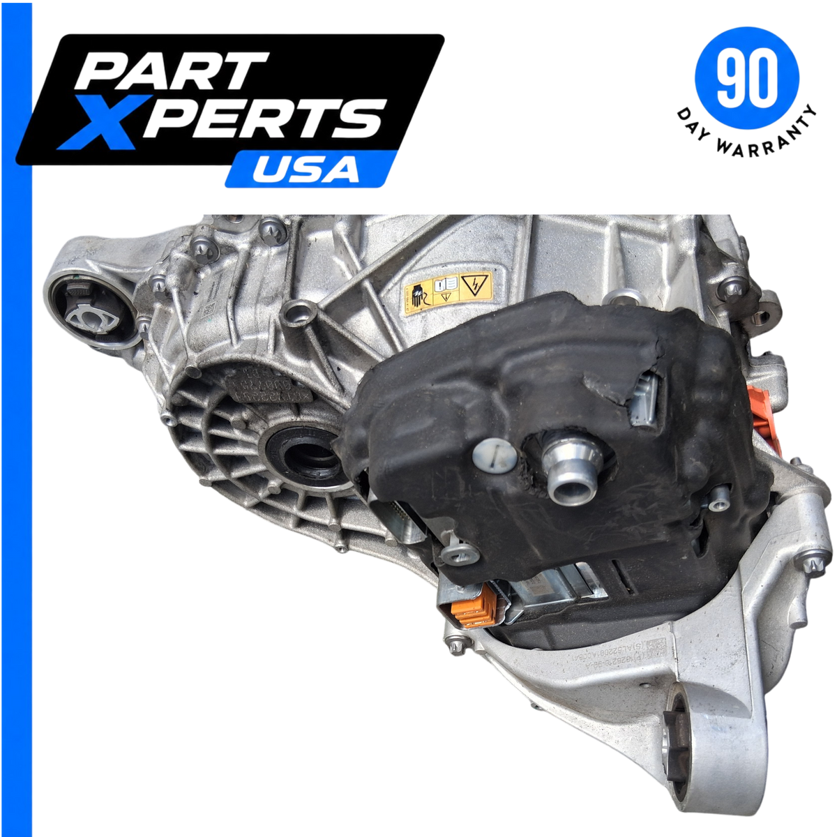 My Store OEM 2022 Tesla Model Y rear drive unit motor with 37K miles, showing metal casing and black housing.