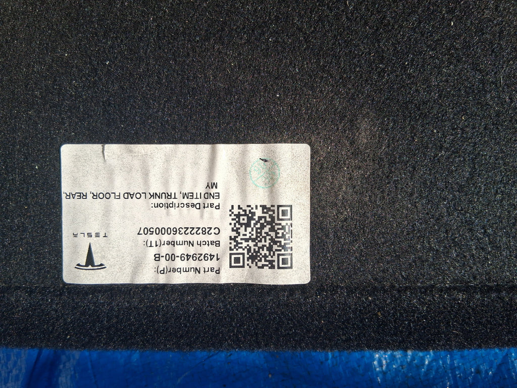 OEM 1492949-00-B 2022 Tesla Model Y Rear Trunk Floor Cover