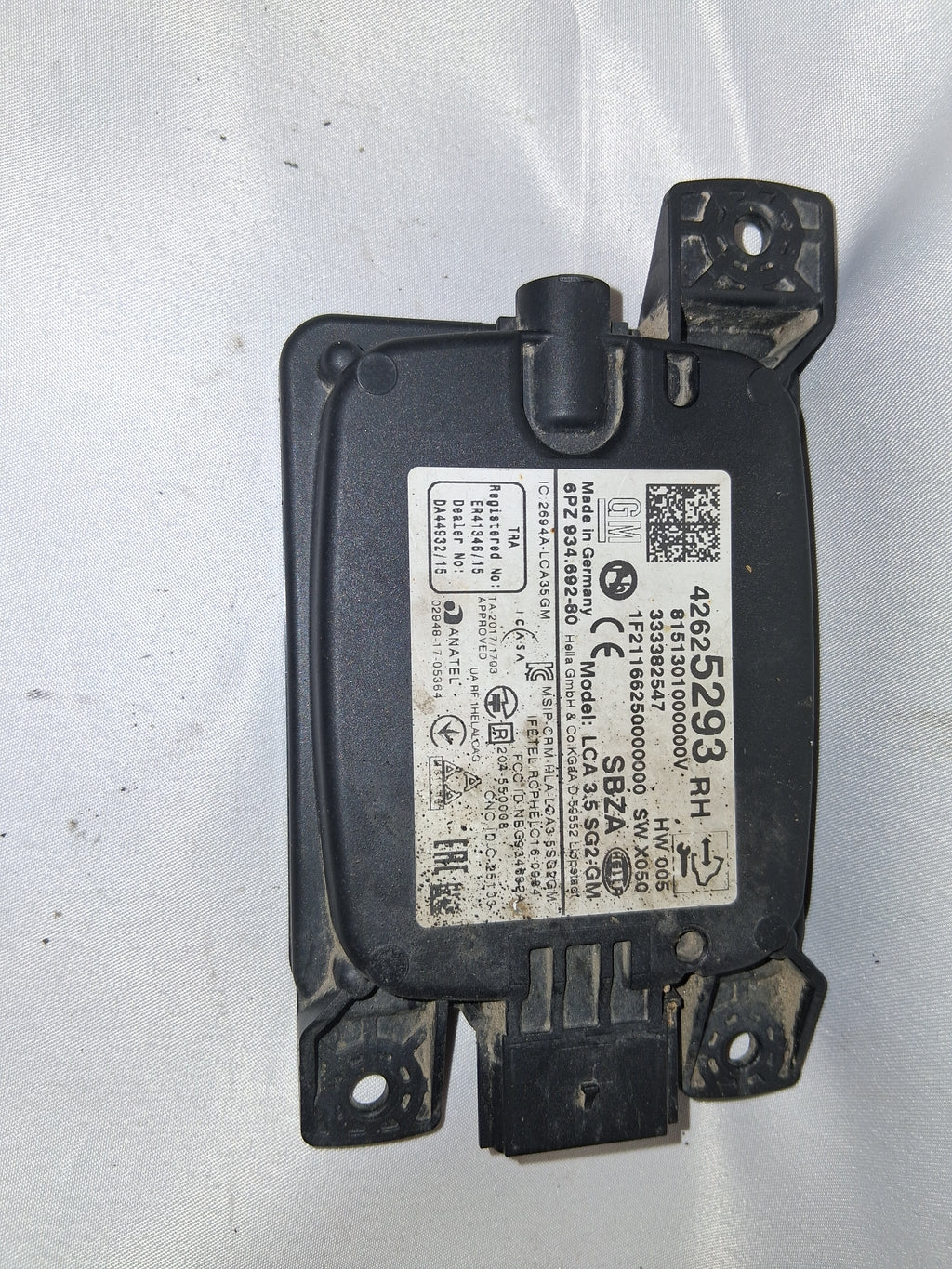 OEM# 42625293 2019 Chevy Tahoe Premier Right Blind Spot Radar Sensor