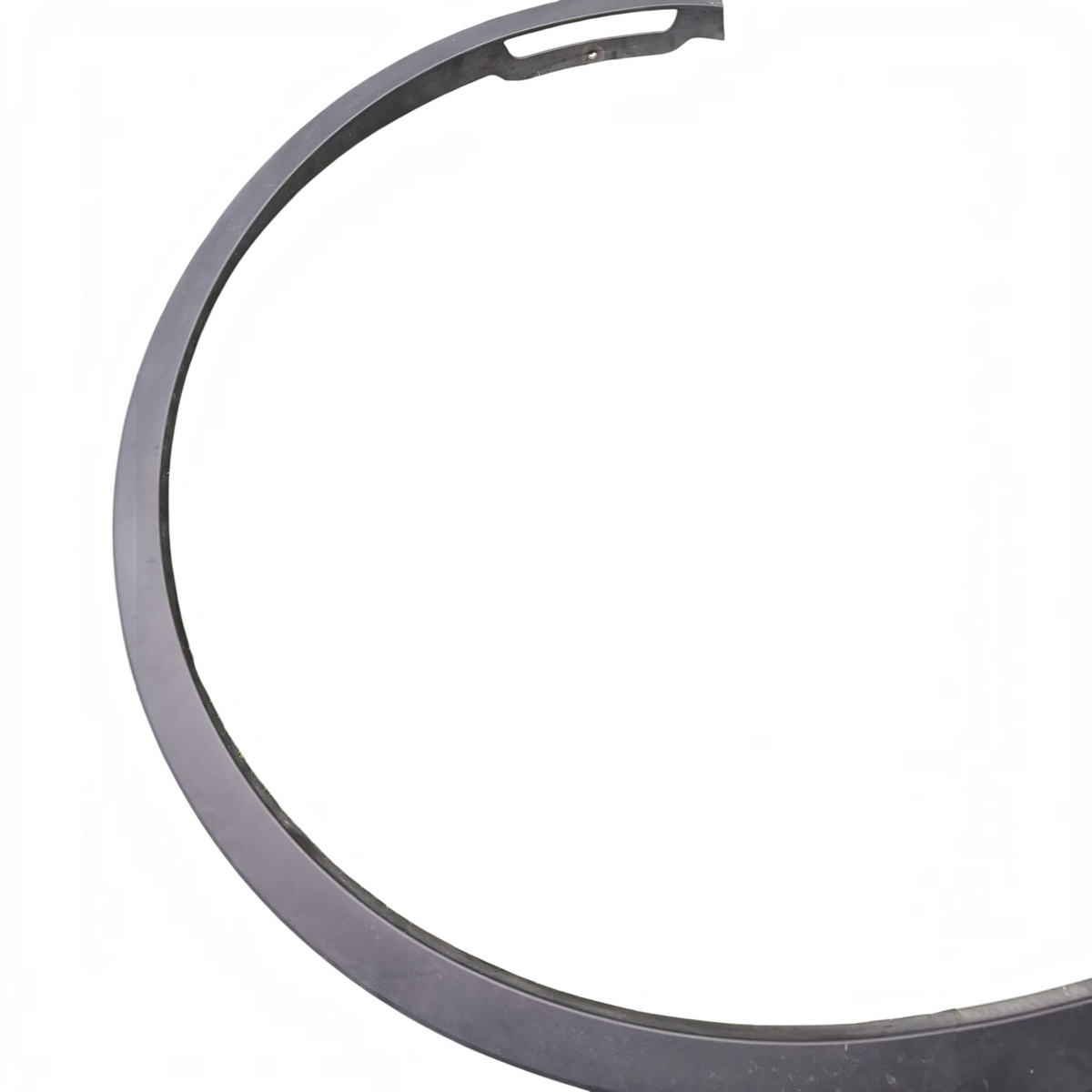 My Store OEM Tesla Model Y front right fender wheel arc molding in black plastic, shown on green artificial grass.