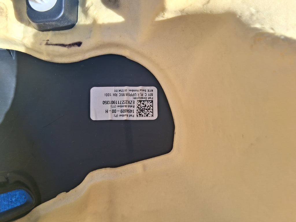 OEM 1494609-00-H 2022 Tesla Model Y Upper C Pillar Trim Assembly