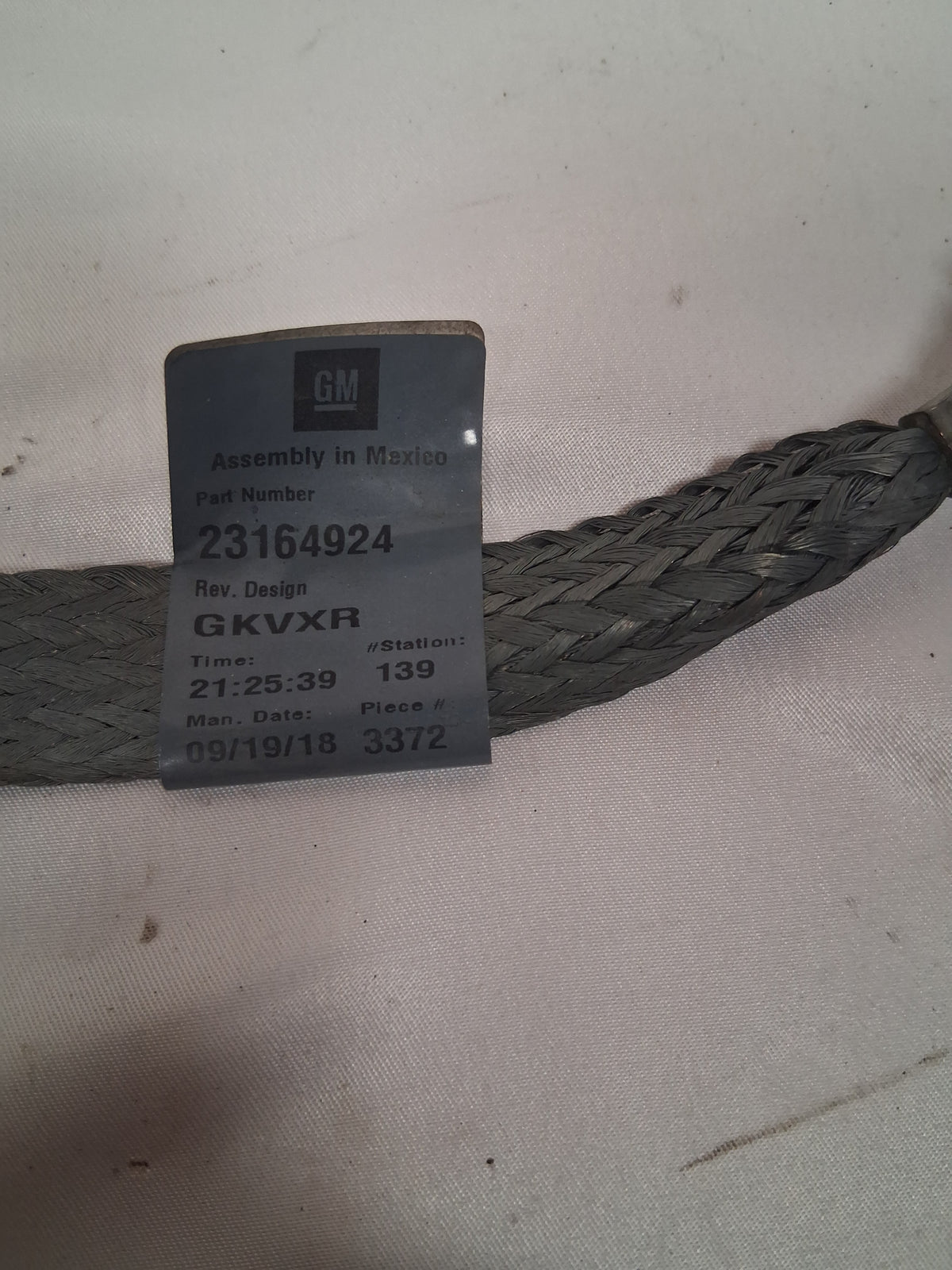 OEM# 23164924 2019 Chevy Tahoe Premier Engine Battery Ground Cable Strap